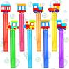 24Pcs Train Themed Mini Bubble Sticks Train Party Supplies Transportation Party Goodie Bag Filler Bubbles Wands Rewards view 1