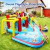 BKNROIHB 7 in1 Inflatable Water Park Bouncing House with Soccer Garden Bouncer, Splash Pool, Water Gun, Climbing Wall, Basketball, Football view 3