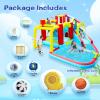 BKNROIHB 7 in1 Inflatable Water Park Bouncing House with Soccer Garden Bouncer, Splash Pool, Water Gun, Climbing Wall, Basketball, Football view 4