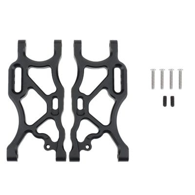 2Pcs Metal Rear Lower Suspension Arm for ARRMA 1/7 Limitless Infraction 6S 1/8 Typhon 6S RC Car Upgrade Parts,Black