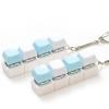 2 Pcs Keyboard Clicker Fidget Toy, Loud Keyboard Fidget Toy for Adult, 4 Keys Anxiety Toy Keyboard Keychain for Stress Relief Pass Time view 1