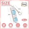 2 Pcs Keyboard Clicker Fidget Toy, Loud Keyboard Fidget Toy for Adult, 4 Keys Anxiety Toy Keyboard Keychain for Stress Relief Pass Time view 2