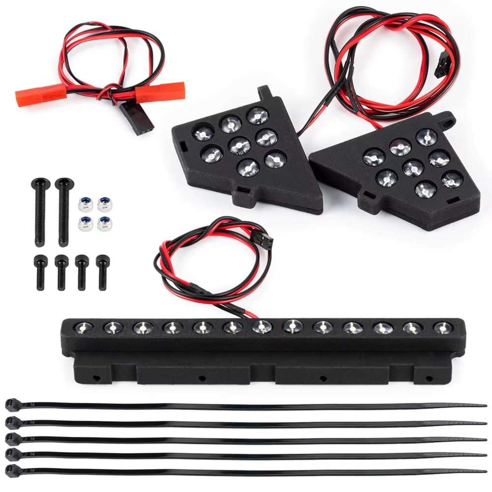 for Losi 5IVE-T 2.0 1/5 Front Rear Light Headlights Taillights RC Model Car Upgrade Parts Replacement Accessories Rc Car Headlamps Lights
