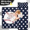 Personalized Baseball Toddler Nap Mat for Boys Custom Name Sleeping Bag with Pillow & Blanket Soft & Portable for Daycare, Preschool & Kindergarten view 3