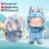 2PCS Protective Case for Monster Doll - Clear Standing Display Case, Plastic Portable Storage Box Cover with Silicone Strap for Mini Collectible Dolls ( Doll Not Included ) view 2