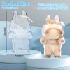 2PCS Protective Case for Monster Doll - Clear Standing Display Case, Plastic Portable Storage Box Cover with Silicone Strap for Mini Collectible Dolls ( Doll Not Included ) view 3