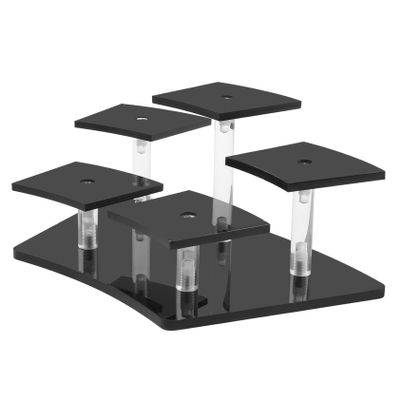 Zerodeko Tiered Shelf Organizer Doll Display Stand Acrylic Rack Figure Display Holder Showcase