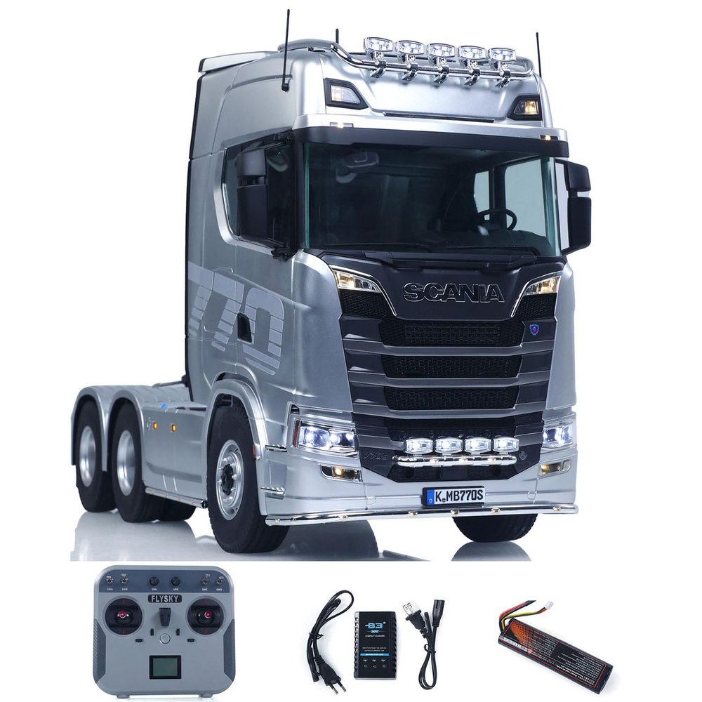 TOUCAN RC HOBBY 1/14 KABOLITE RC Tractor Car 770S 100 6x6 Romote Control Truck 2Speed Gearbox Differential Lock Vehicle 6WD Sound Light Model for Adult