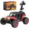 Contixo HC4A Kids Remote Control Car - 1:16 25 MPH 4WD All Terrain Off Road RC Truck with LED Lights, 2.4GHz Remote, Shock Absorption & Waterproof, High-Speed Electric Vehicle Gift for Boys 4-7, Red view 1