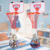 Basketball Hoop  Over the Door Basketball Laundry Hamper for 4-14 Year Old Boys, Room Decor and Fun Organizer Toy with Ball view 2
