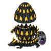 TBOLINE 3D Printed Dragon Eggs with Articulated Dragon Inside,Crystal Dragons Figures Toys,Prefilled Easter Eggs Fillers,Easter Basket Stuffers Essentials Gifts view 1