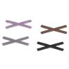 Kamipita Cross X Mini Type, 1.96 * 0.82inches, 2-Pack, Non-Stain Hair Clips, Hairpins (Plain Champagne) view 4