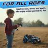 Contixo HC4A Kids Remote Control Car - 1:16 25 MPH 4WD All Terrain Off Road RC Truck with LED Lights, 2.4GHz Remote, Shock Absorption & Waterproof, High-Speed Electric Vehicle Gift for Boys 4-7, Blue view 4