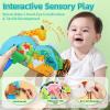 auby Baby Cloth Books - 3 Pack Soft Fabric Books for Babies with Crinkle Sound, Tactile Tails & Montessori Toys, Machine Washable view 2