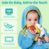 auby Baby Cloth Books - 3 Pack Soft Fabric Books for Babies with Crinkle Sound, Tactile Tails & Montessori Toys, Machine Washable view 3