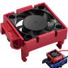 Fraizoe RC VXL-3s ESC Heat Sink Cooling Fan 28000RPM ESC Fan Heatsink for 1/8 1/10 RC Car Truck, Compatible with Traxxas Bandit/Slash/Stampede/Rustler 2WD/4X4 VXL-3s, Replace for #3340 Velineon (Red) view 1