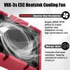 Fraizoe RC VXL-3s ESC Heat Sink Cooling Fan 28000RPM ESC Fan Heatsink for 1/8 1/10 RC Car Truck, Compatible with Traxxas Bandit/Slash/Stampede/Rustler 2WD/4X4 VXL-3s, Replace for #3340 Velineon (Red) view 3