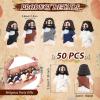 Bememo 50 Pcs Mini Jesus Figures Original Design Religious Easter Little Jesus Figures in Bulk to Hide and Seek Sunday School Religious Gift for Easter Egg Stuffers(Morandi Colors) view 2
