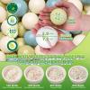 GOGOSO Balls for Ball Pit - Plastic Ball for Toddlers 1-3, Baby Kids Ball Pool Decoration,Creamy Green+Creamy Blue+ Soft White,1000pcs view 2