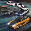 1/43 RC Drift Car, 3CH High Speed Remote Control Racing Vehicle, 15KM/H High Speed Rechargeable Car, Gift for Adults & Hobbyist (RTR Version/White & Black) view 2