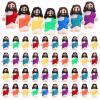 Bememo 50 Pcs Mini Jesus Figures Original Design Religious Easter Little Jesus Figures in Bulk to Hide and Seek Sunday School Religious Gift for Easter Egg Stuffers(Rainbow Colors) view 1