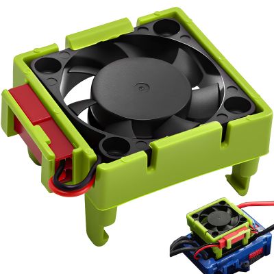 Fraizoe RC VXL-3s ESC Heat Sink Cooling Fan 28000RPM ESC Fan Heatsink for 1/8 1/10 RC Car Truck, Compatible with Traxxas Bandit/Slash/Stampede/Rustler 2WD/4X4 VXL-3s, Replace for #3340 Velineon(Green)