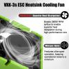 Fraizoe RC VXL-3s ESC Heat Sink Cooling Fan 28000RPM ESC Fan Heatsink for 1/8 1/10 RC Car Truck, Compatible with Traxxas Bandit/Slash/Stampede/Rustler 2WD/4X4 VXL-3s, Replace for #3340 Velineon(Green) view 3