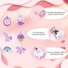 Mikovivi 6 Pairs Clip On Earrings for Kids, Cute Princess Resin Clip On Earrings No Pierced Kids Jewelry Donut Cupcake Rainbow Design Dress Up Jewelry for Toddler Girls Party Gift view 4