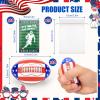 48 Pcs 3.3" Mini Football Stress Balls, Mini Foam Football for School Rewards, Superbowl Decoration Party Favor, Themed Party Supplies Decorations (48 Pcs) view 2