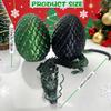 Large 3D Printed Dragon Egg with 24'' Articulated Chinese Dragon - 7 Openable Surprise Easter Egg Hunt Toy, Fantasy Creature Figure, Easter Basket Stuffer Gift for Kids Teens Adults (Black Green) view 4