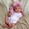 19 Inch Realistic Reborn Baby Doll - 8lb Full Solid Silicone Body, Lifelike Newborn with Open Eyes, Anatomically Correct Toddler Doll Collector Item view 1
