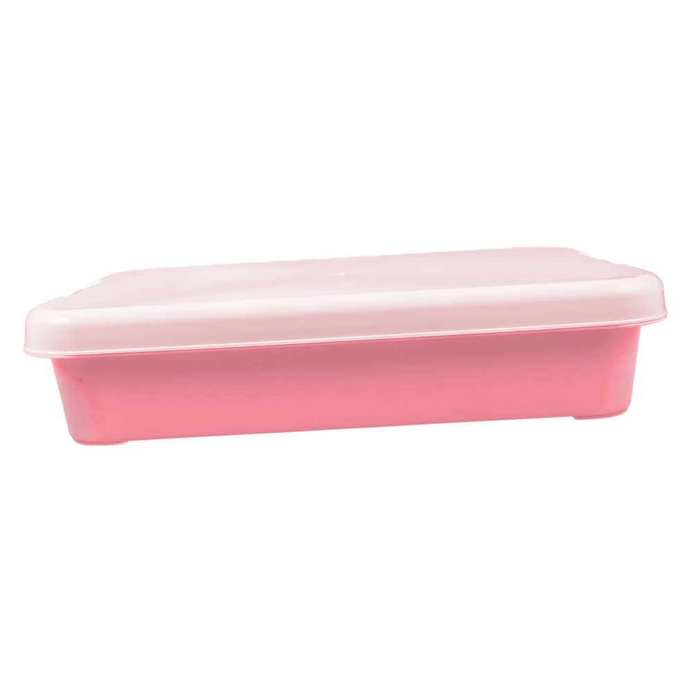 Vaguelly Empty Plastic Sandbox Storage Box with Lid Capacity Outdoor Activity Sand Tray for and Break Resistant Design for Beach and Backyard Fun
