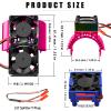 RC VXL-3s ESC Cooling Fan & Motor Cooling Dual Fan for 1/10 Traxxas Slash view 2