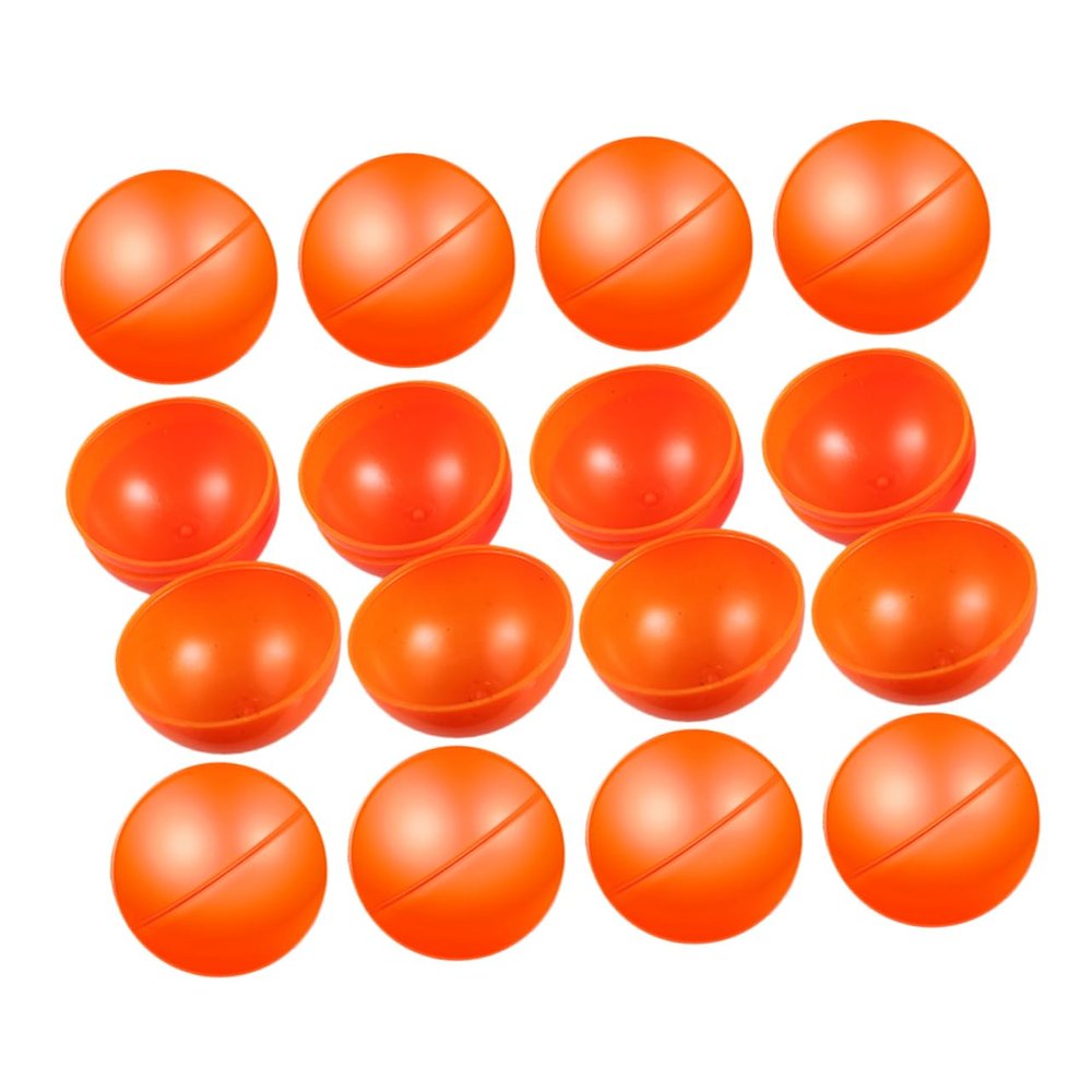 BESTOYARD 20pcs Empty Capsules Entertainment Pingpong Balls Carnival Game Props Plastic Raffle Balls Family Gathering