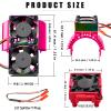 RC VXL-3s ESC Cooling Fan & Motor Cooling Dual Fan for 1/10 Traxxas Slash view 2