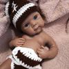 19 Inch Realistic Reborn Baby Doll - 8lb Full Solid Silicone Body, Lifelike Black Newborn with Open Eyes, Anatomically Correct Toddler Doll Collector Item view 1