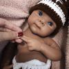 19 Inch Realistic Reborn Baby Doll - 8lb Full Solid Silicone Body, Lifelike Black Newborn with Open Eyes, Anatomically Correct Toddler Doll Collector Item view 2