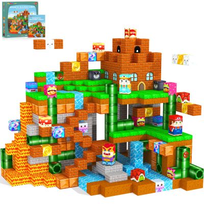 Magnetic Blocks Kids Toys & Games, Magnetic Building Cubes Montessori Construction Sensory Toys for 3-5 5-7 6-8 8-13 Year Old Boys Girls, Toddler for Ages 3+ Birthday Decorations Party Favors Gifts