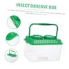 BESPORTBLE Insect Observation Box with Magnifier Outdoor Collecting Case for Container for Nature Exploration for Observing Bugs Leaves Shells and More view 3