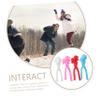 KICHOUSE 4Pcs Maker Clamps for Outdoor Fun for Boys Easy to Use Snowfield Playset for Lightweight Convenient Snow view 3