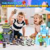 144PCS Magnetic Blocks - Mine Magnet World Chess Set, Magnetic Building Toys Games for Kids Ages 5-7 6-8 8-12, Magnet Blocks Kids Toddler Toys, Ideal Gifts for Boys & Girls Ages 3+ view 3