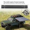 1/18 RC Car Simulated Side Tent Roof-Mounted Wear Resistant Awning Metal Practical Rain Shelter Tent Easy Installation DIY Upgrade Parts for Traxxas TRX4M RC Crawler Truck Buggy FittingsBlack view 3