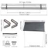 1/18 RC Car Simulated Side Tent Roof-Mounted Wear Resistant Awning Metal Practical Rain Shelter Tent Easy Installation DIY Upgrade Parts for Traxxas TRX4M RC Crawler Truck Buggy Fittings (Silver) view 2
