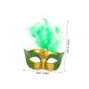 Abaodam 5pcs Mini Dolls Masks with Plume for Festivals and Dress Up Decorative Masks for Dolls Safe Materials for Creative Play view 2