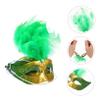 Abaodam 5pcs Mini Dolls Masks with Plume for Festivals and Dress Up Decorative Masks for Dolls Safe Materials for Creative Play view 4