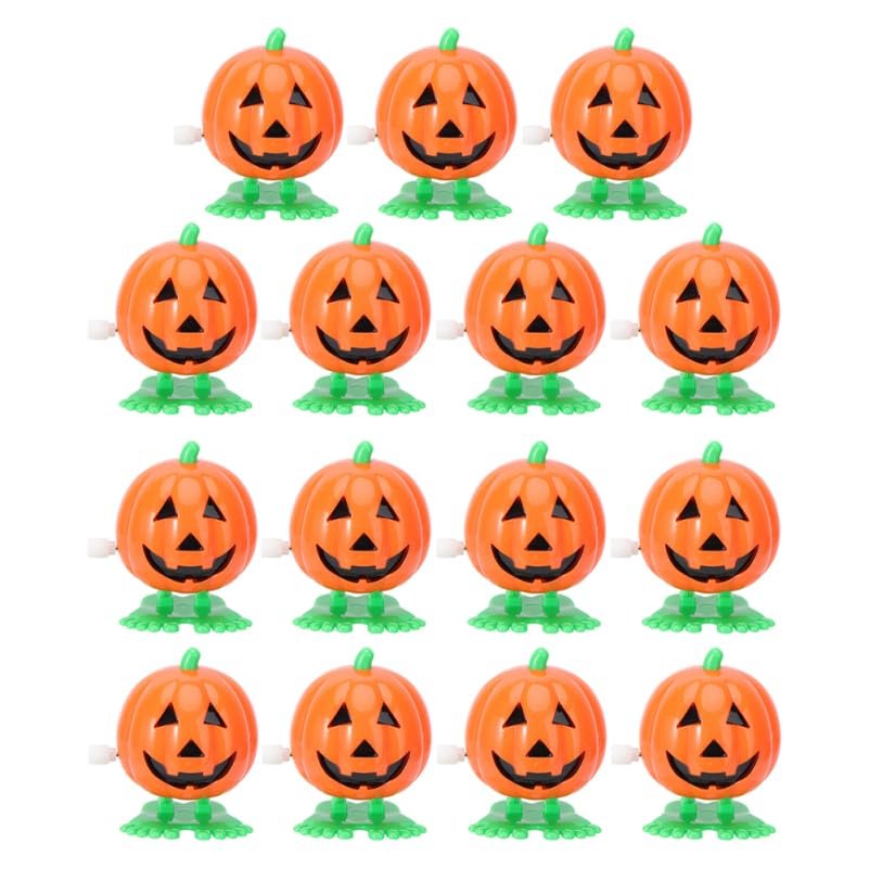 Abaodam 15pcs Wind Up Pumpkin for Halloween Lightweight Festival Playthings for Fun and Engaging Clockwork for Parties and Creative Play
