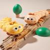 WOBOX 3Pcs Brown Wind-Up Caterpillar Toy - Mechanical Crawling Insect, Educational STEM Kids Toys for Toddlers, Safe Non-Toxic Baby Gift for Birthday Party (Brown 3Pcs) view 2