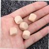 Veemoon 100pcs Wooden Dice Blocks DIY Puzzle Building Cubes Ludo Board Game Blank Dice for Craft view 4