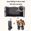 Collapsible Wagon Cart with Wheels Foldable Folding Wagons Carts Silent Universal Wheels,Folding Wagon Outdoor Folding Utility Wagon 4-Wheel Portable Fishing Cart, Folding Camping Trolley wi view 2