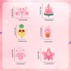 6 Pair Kids Clip On Earrings, Resin Non-Pierced Magnetic Earrings Beach-Inspired Octopus Crab and More Design Summer Theme Ear Clip Dress Up Jewelry Accessory for Girls (6 Styles) view 2